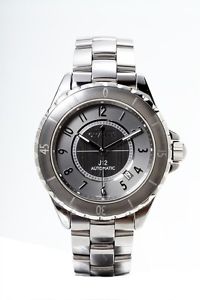 Free Shipping Pre-owned CHANEL H2934 J12 Chromatic Titanium / Ceramic