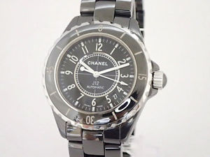 Free Shipping Pre-owned Chanel J12 38mm Men's AT H0685 Black Ceramic