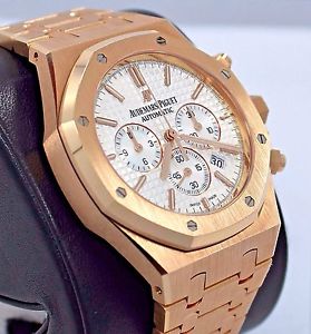 Audemars Piguet Royal Oak 41mm Chrono 18K Rose Gold B&P 26320OR.OO.1220OR.02