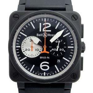 Free Shipping Pre-owned Bell & Ross Aviation Automatic Chronograph BR03-94