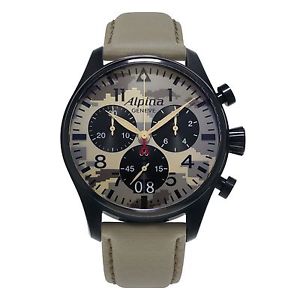 Alpina AL-372MLY4FBS6 Startimer Pilot Big Date Chronograph Wristwatch