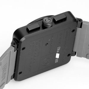 Free Shipping Pre-owned Bell & Ross BR01-94COM-R COMMANDOSS Gray Rubber