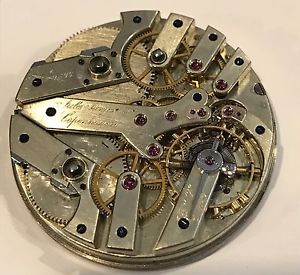 Jules Jurgensen 1/5 Jump Chronograph Dual Train Pocket Watch Movement