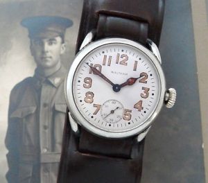Men's WWI Era American Waltham Watch Co. Oversized Trench Watch - SERVICED
