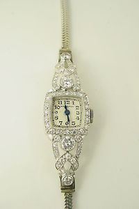 Hamilton Antique 14k White Gold 