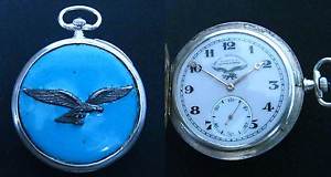 WW2 GERMAN LUFTWAFFE A. LANGE & SOHNE SILVER POCKET WATCH