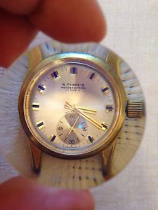 vintage very rare wrist watch W. FINDEIS meisterbetrieb 17 rubis 50-60 years
