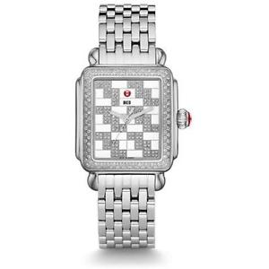 MICHELE Womens Deco Diamond 35mm