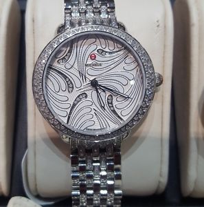 40% Off Michele watch MW21B01A1084-Serein 16 Swan Dimnd Dl-New from auth dealer