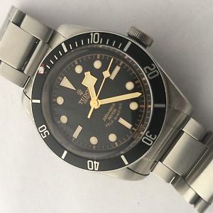 TUDOR HERITAGE BLACK BAY  AUTOMATIC DIVE WATCH STEEL  REF 79220N PAPERS AND NATO