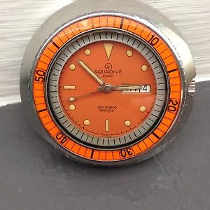 Aquadive 2000 mt Vintage Diver Prototype Rare Automatic Watch Uhr Montre