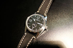 BELL & ROSS BR123 Original Black Automatic Aviation 41mm Watch Factory Warranty