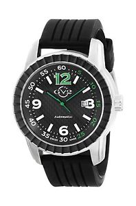 GV2 by Gevril Men's 9304 Lucky 7 Analog Display Automatic Self Wind Black... New