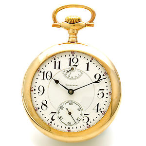 Rare 21 Jewel Model 92 Waltham Vanguard Railroad Pocket Watch Up/DN Indi C1909