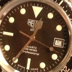 Vintage HEUER 1000 Vintage Diver 980.006L Rare Box&Paper