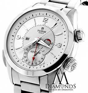 Tudor Heritage Advisor Mens Watch - Steel Bezel - 79620T Silver Dial Watch