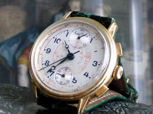 LUCIEN ROCHAT CHRONOGRAPH 18K GOLD MID-'80S VENUS 170 LIMITED EDITION 29/60