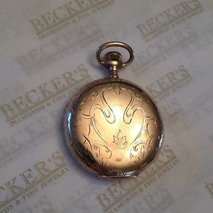 Antique 14k Elgin Pocket Watch Full Hunter ser # 11985048 1904 15 jewels