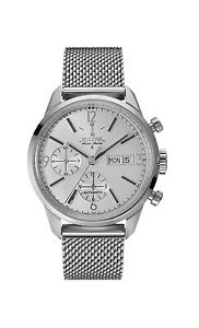 Bulova Accu Swiss 63C116 Mens Accu Swiss Silver Steel Bracelet Watch New