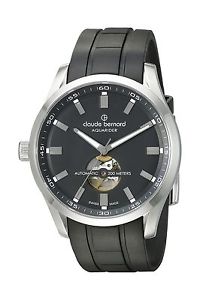 Claude Bernard Men's 85026 3CA NV Aquarider Stainless Steel Watch with Bl... New