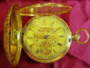MASSIVE 18K SOLID GOLD JOHN MOORE FRENCH CHRONOMETER