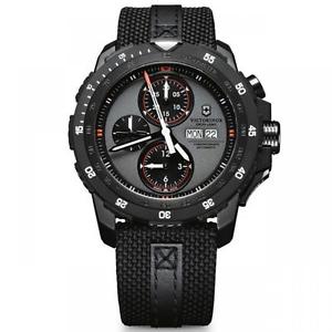 Swiss Army Victorinox 241528 BRAND NEW Mens Alpnach Black Automatic Chrono Watch