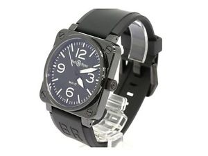 Free Shipping Pre-owned Bell & Ross Ceramic Rubber Automatic BR01-92