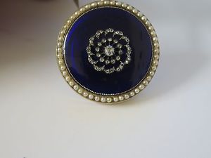 Verge Fusee Gold Enamel Watch