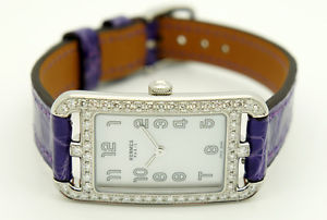 NOUVEAU HERMES Cape Cod Nantucket Quartz Petit PM Montre femmes NA2.230