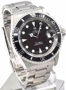 Tudor Prince Submariner 79090 B-Serial Stainless Steel Black Dial Mens Watch