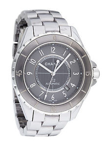 Chanel J12 Chromatic Mens Titanium & Ceramic Watch $6k Automatic Movement