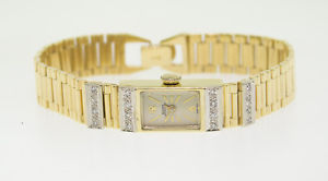 Ladies 14k Yellow Gold and Diamo