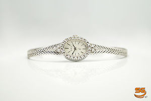 Oro Artc Art Vintage Montre-bracelet 585 14K Or Blanc