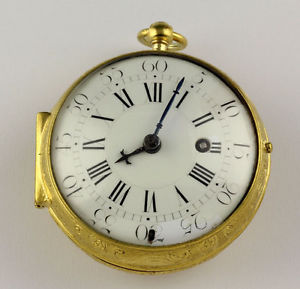 1700 Marc Delamare Paris Oignon Spindle watch pocket verge escapement