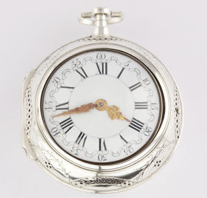 Oignon Self Strike 1700 Verge fusee  Watchmaker to the King Sonnerie