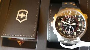 New Victorinox 241722 Airboss Mach 9 Chronograph Automatic Watch, 45mm Case