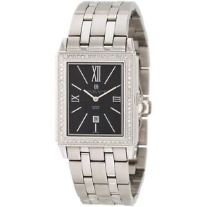18313-B Charles Hubert, Paris Men's 18313 B Diamond Baleen Collection Stainless