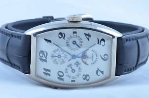 FRANK MULLER MASTER OF COMPLICATION PERPETUAL CALENDRIER 18K 750 GOLD OR BLANC