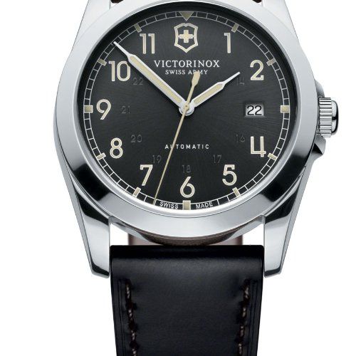Victorinox Swiss Army Men's Automatic Watch Infantry Mechanical 241586 with Leat