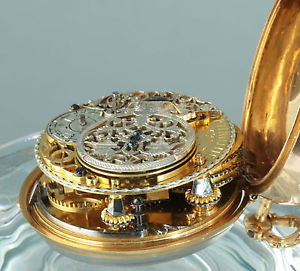 1740 Baroque Gold Jean Pierre Thuillier Verge Escapement Perseus & Andromeda