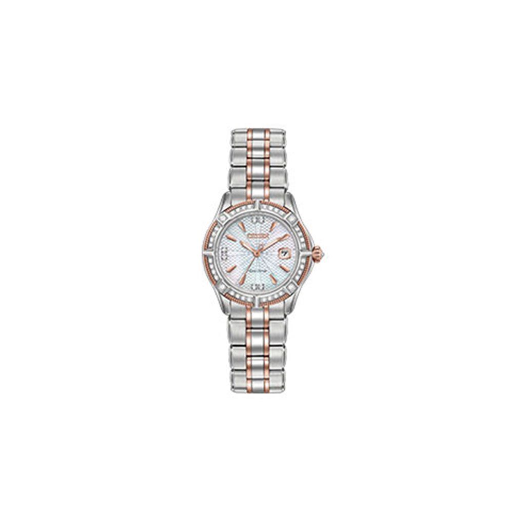 Citizen Signature EW2270-86D Women's Stainless Silver Bracelet Band Silver Dial