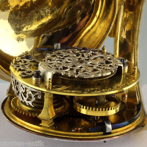 Oignon verge Fusee Pocket watch Marc Delamare Paris 1700 Diana & Aktaion Mytholo