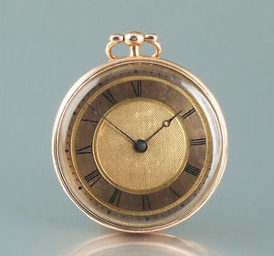 unique 18k Gold Verge escapement watch Vassal Paris circa 1815