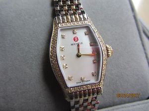 Womans Michele Watch Urban Coquette 92 Diamond 18K PLATE MW08A01C5046 NEW IN BOX