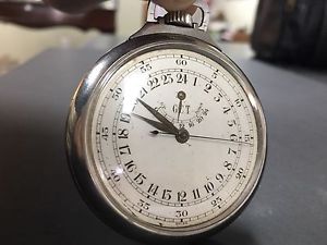 Agassiz GCT Pocket Watch - Extremely rare - Power Wind Indicator