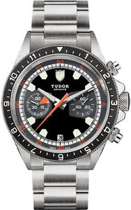 70330N-0002 | BRAND NEW TUDOR HERITAGE CHRONOGRAPH 42 MM GMT STEEL MEN'S WATCH