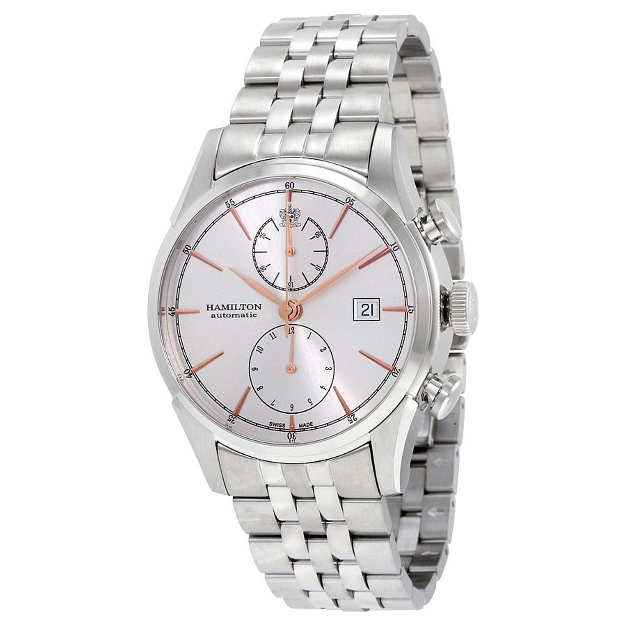 Hamilton H32416181 Mens Silver Dial Analog Automatic Watch