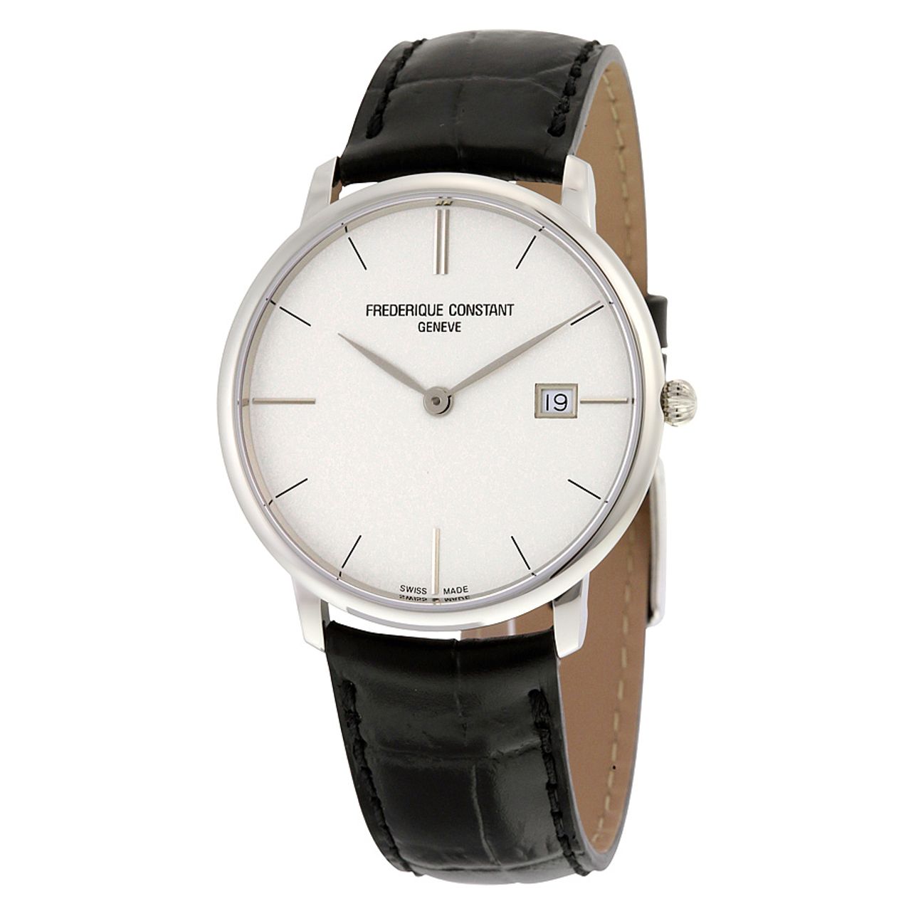 Frederique Constant FC-220S5S6 Mens Silver Dial Analog Quartz Watch