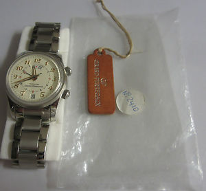 NOS Girard-Perregaux Traveler GMT Zone Alarm Automatic Chronograph Watch 4940
