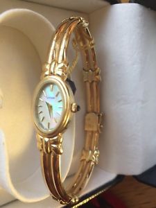Citizen Women's 14 Karat Gold Watch, Mother Of Pearl Face, New With Box